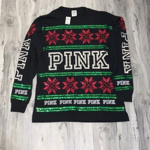 PINK ugly Christmas sweater